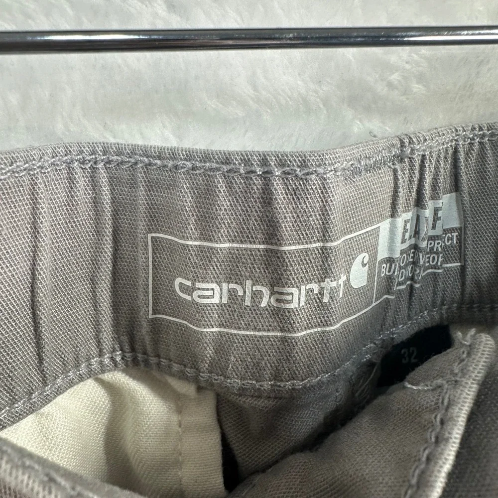 Carhartt Shorts Mens 32 Gray Canvas Workwear Rugged Casual Outdoor